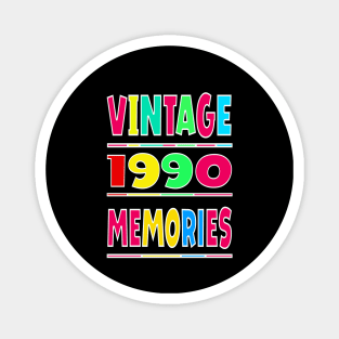 Vintage 1990 Memories Magnet